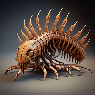 3D model Scolopendra polymorpha (STL)